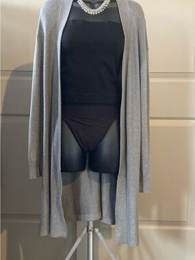 Worthington Gray Knit long cardigan